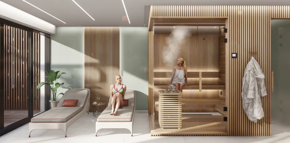 Privát szauna-wellnesstér egyéni igényekre szabva